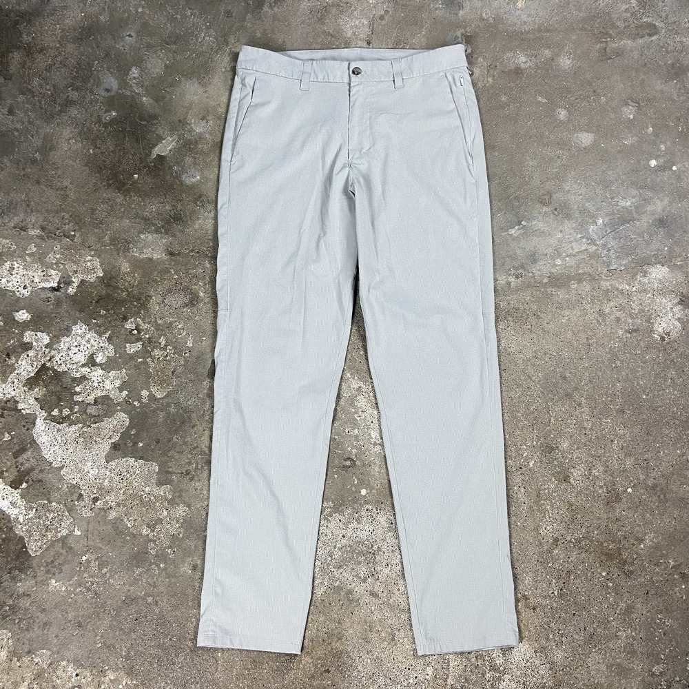 Lululemon Commission Pants Men's Size 32 Gray Ventlight Outdoor Athletic Wear